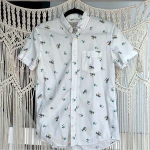 Men’s American Eagle Tropical Short-Sleeved Button Down Size XS